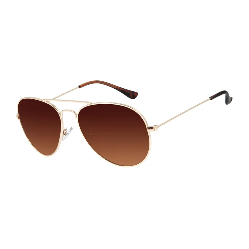 Chilli Beans Anteojos Aviador Gradiant Brown/Gold, Unisex