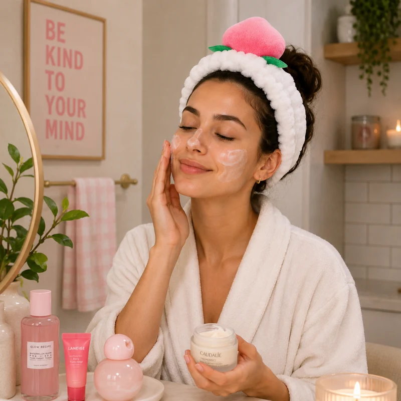 Miomu Banda Spa Durazno Kawaii para Skincare