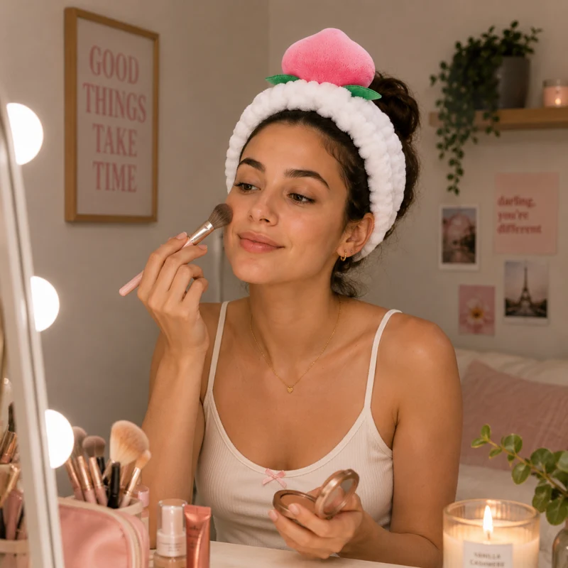 Miomu Banda Spa Durazno Kawaii para Skincare