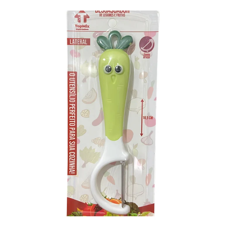 Miomu Pelador de Verduras, Diseño Zanahoria con Ojos
