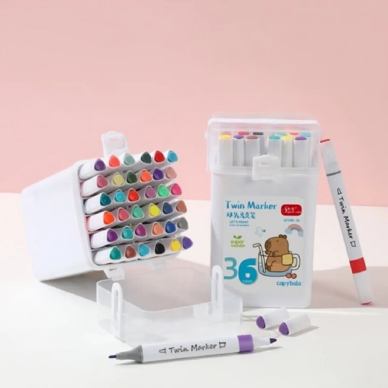 Miomu Set de Marcadores de Doble Punta, 36 Piezas