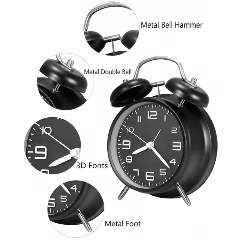 Miomu Reloj Despertador Análogo