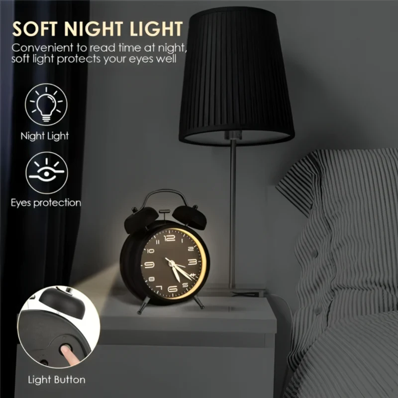 Miomu Reloj Despertador Análogo