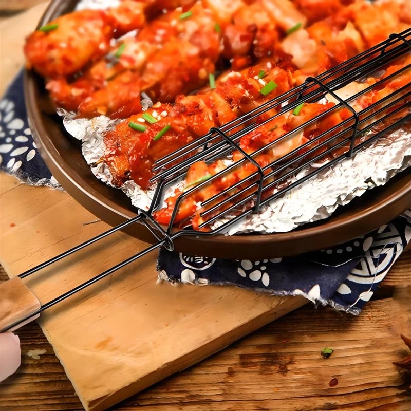 Miomu Pincho de Acero Inoxidable para Asar Verduras en Barbacoas