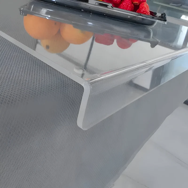 Miomu Tabla Acrílica Transparente para Encimera con Borde Protector
