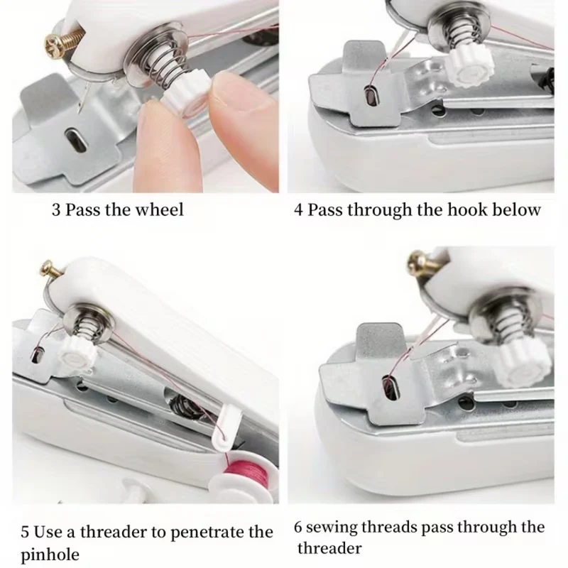Miomu Mini Máquina de Coser Portátil Manual para Reparación de Ropa