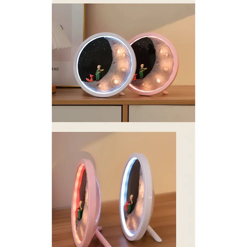 Miomu Lámpara y Parlante Invisible a Luz, Diseño Luna