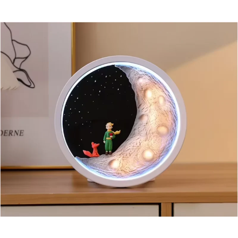 Miomu Lámpara y Parlante Invisible a Luz, Diseño Luna