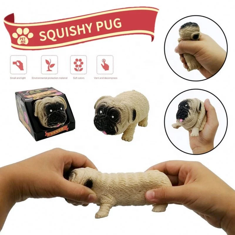 Miomu Juguete Antiestrés Sensorial Perrito Pug