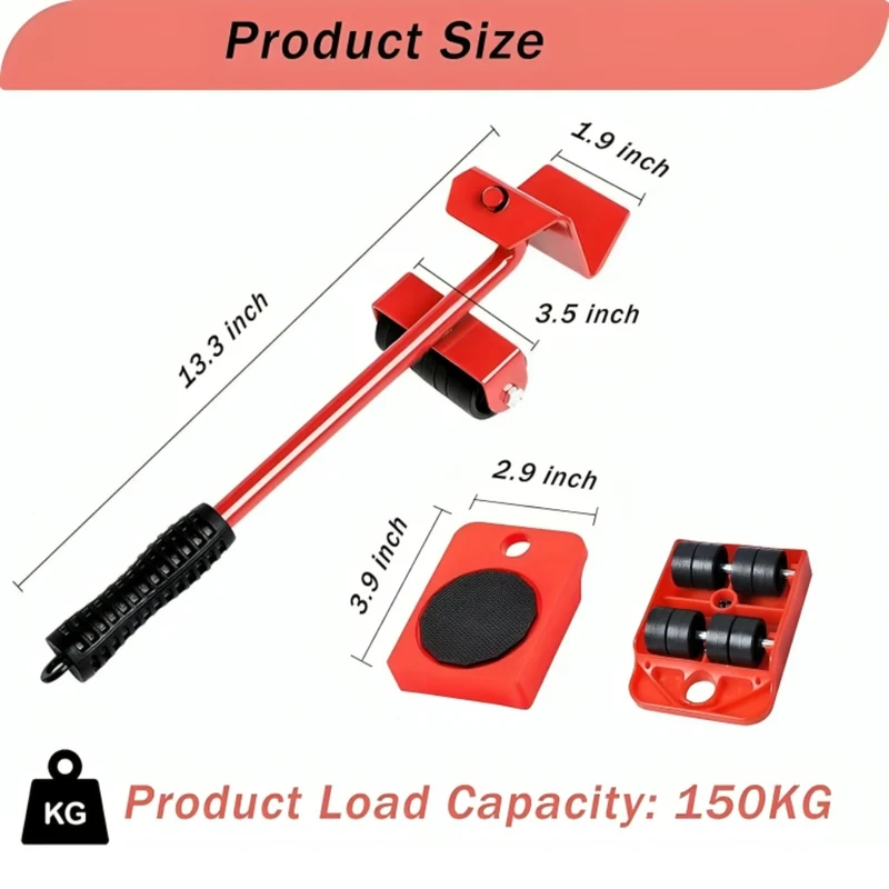 Miomu Kit de Rodillos Móviles para Muebles