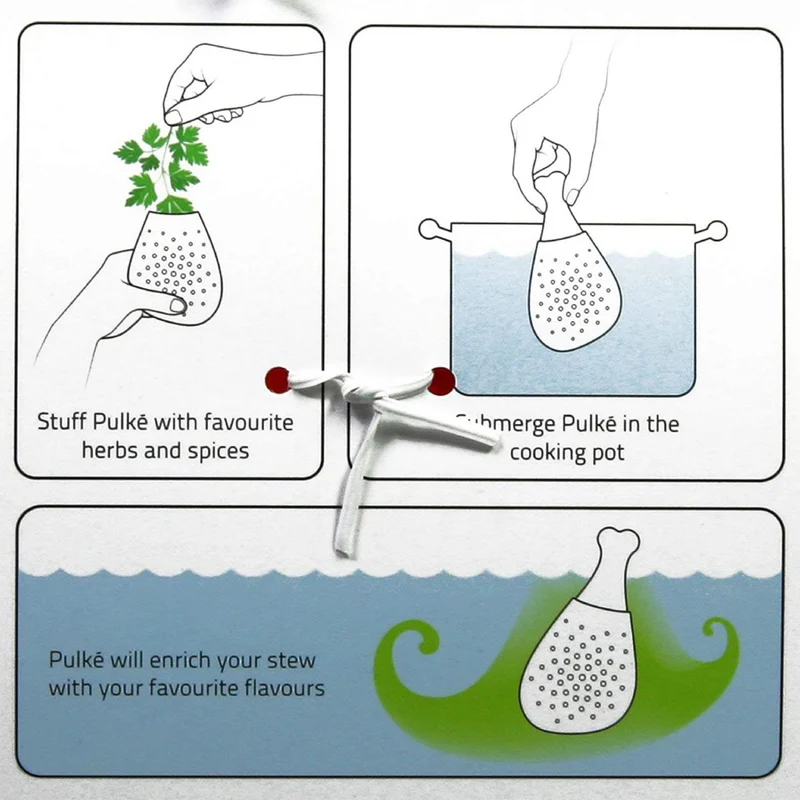 Miomu Infusor de Especias para Cocina, Diseño Piernita de Pollo