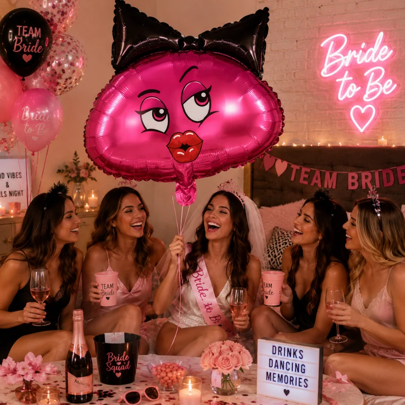 Miomu Globo Metálico Sexy para Fiestas