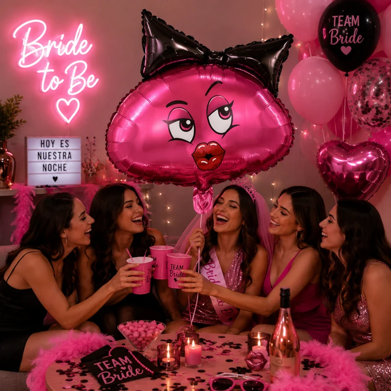 Miomu Globo Metálico Sexy para Fiestas