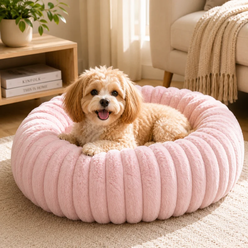 Miomu Cama Cómoda Tipo Donut para Mascotas