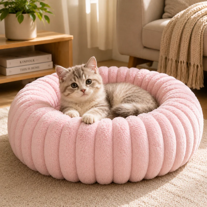 Miomu Cama Cómoda Tipo Donut para Mascotas