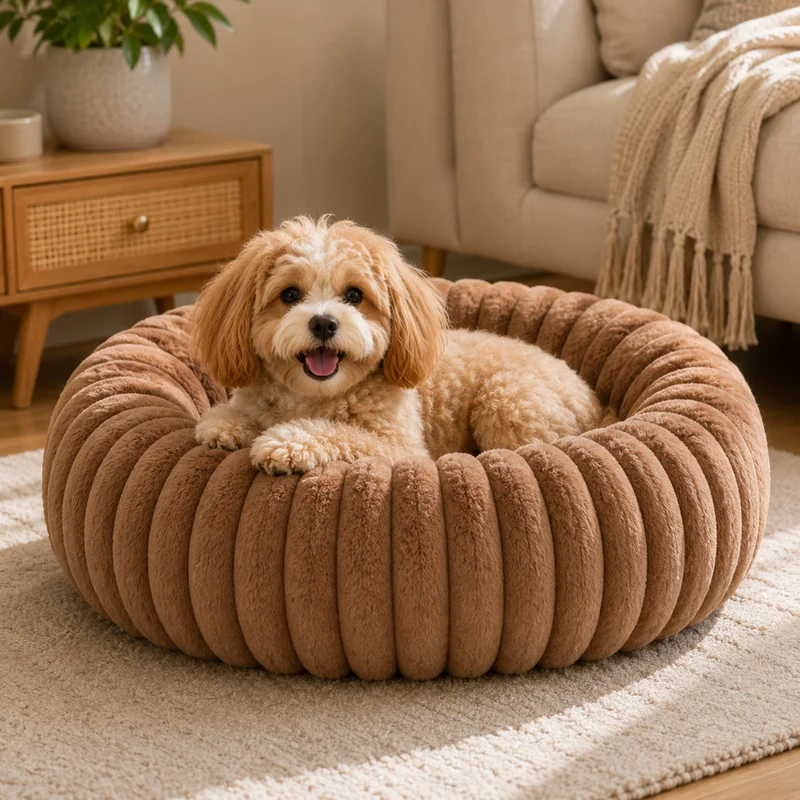 Miomu Cama Cómoda Tipo Donut para Mascotas