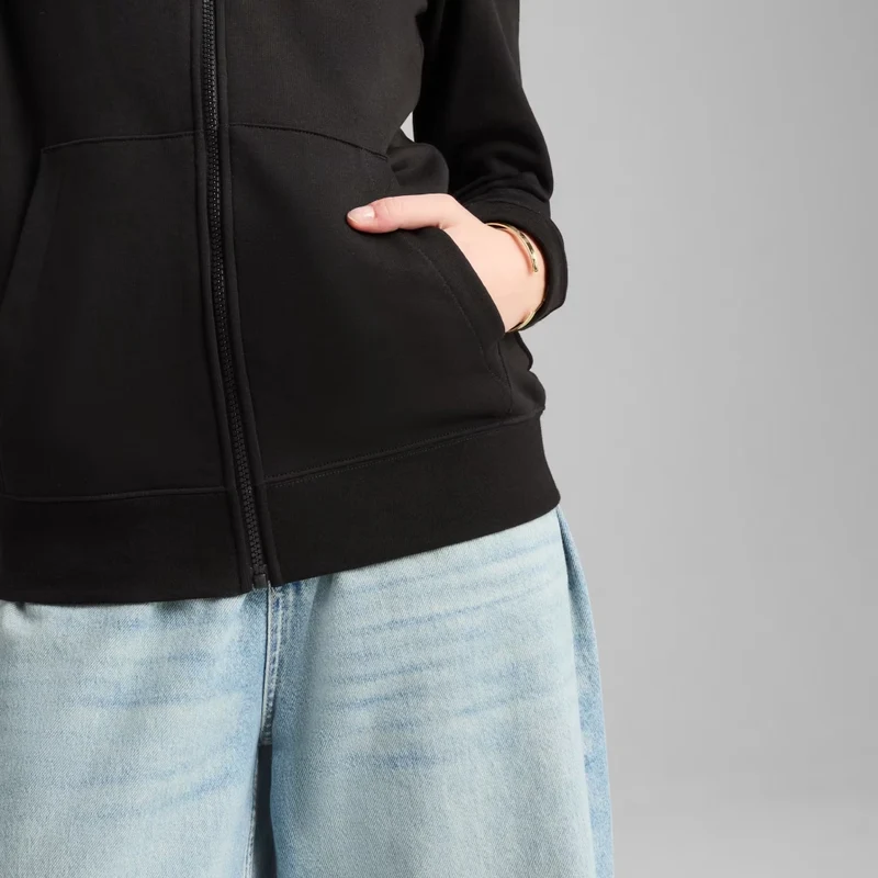 Puma Sudadera con Capucha Essentials Full-Zip Negro, para Mujer