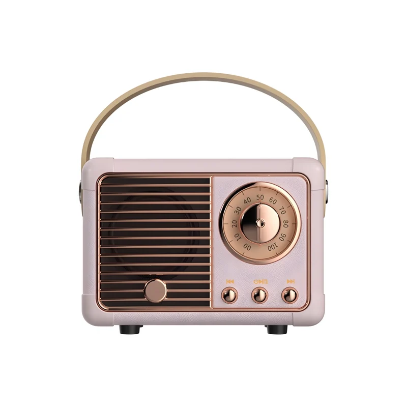 Miomu Mini Altavoz Bluetooth, Diseño Radio Retro