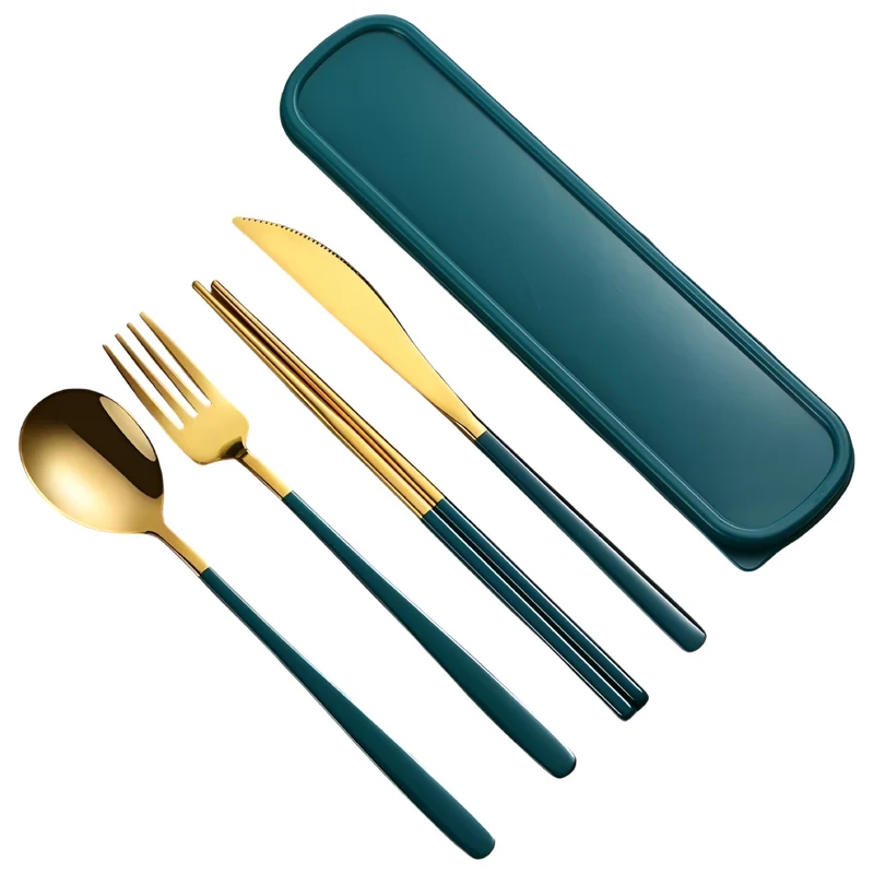 Miomu Set De Cubiertos de Acero Inoxidable con Estuche