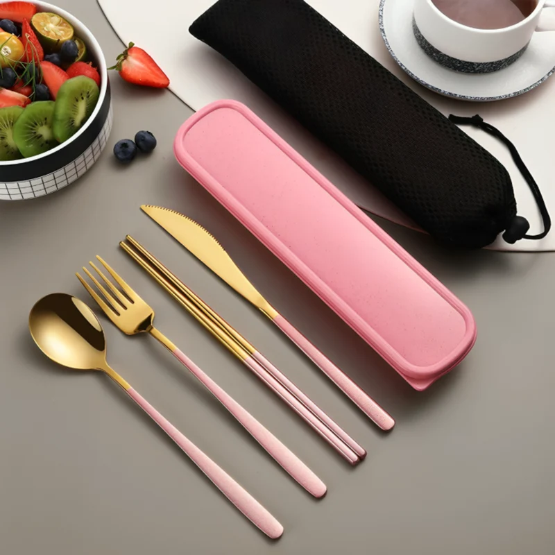 Miomu Set De Cubiertos de Acero Inoxidable con Estuche