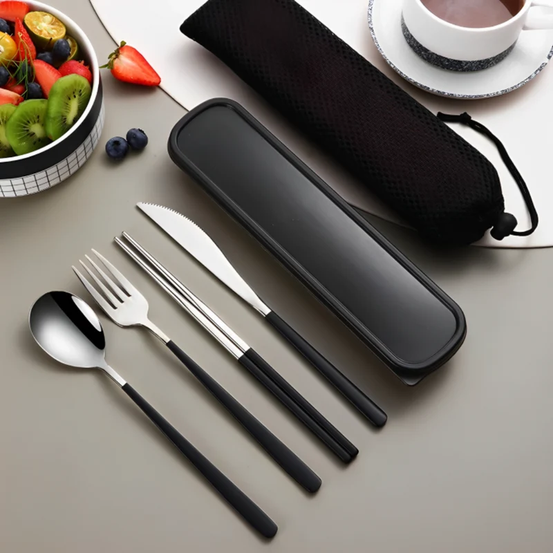 Miomu Set De Cubiertos de Acero Inoxidable con Estuche