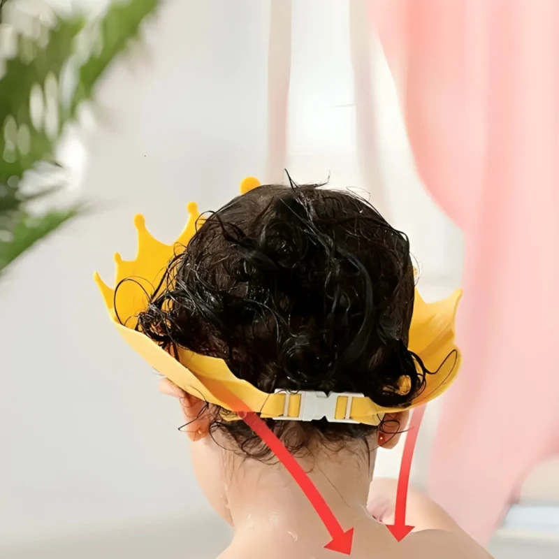 Miomu Gorro de Baño Impermeable para Niños, Diseño Corona