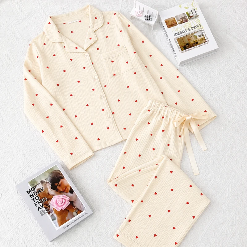 Miomu Pijama de 2 Piezas, Sinfonía de Corazones