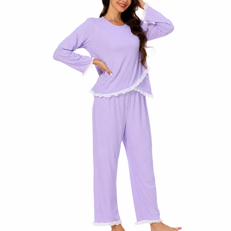 Miomu Pijama de 2 Piezas, Lavanda Real
