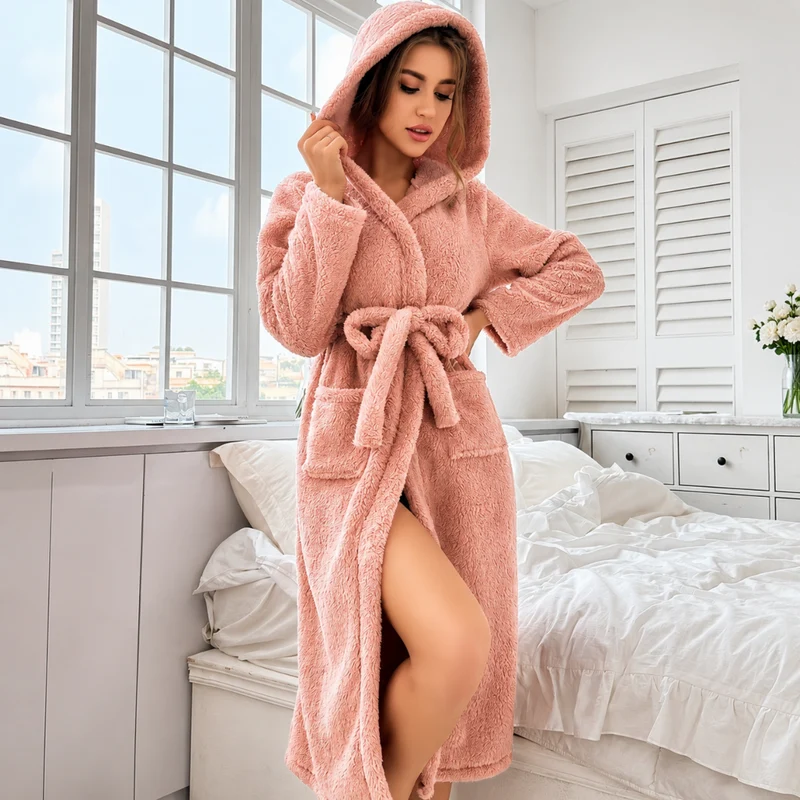 Miomu Bata para Mujer, Rosa Amore