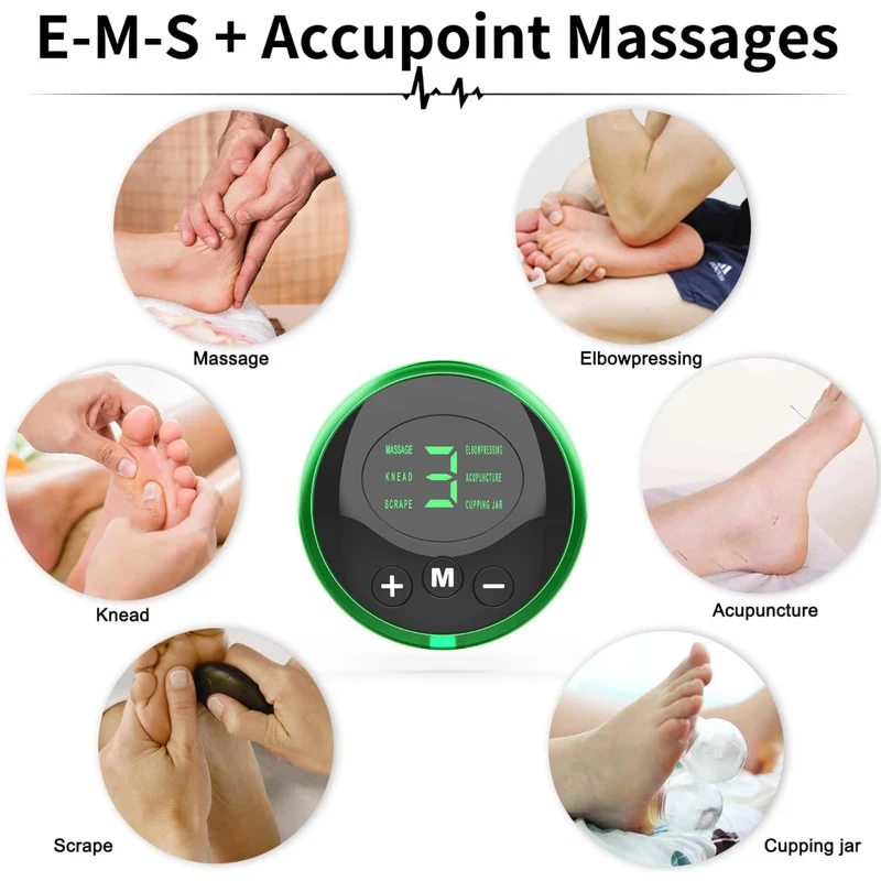 Miomu Tapete Masajeador Recargable para Pies con 8 Modos