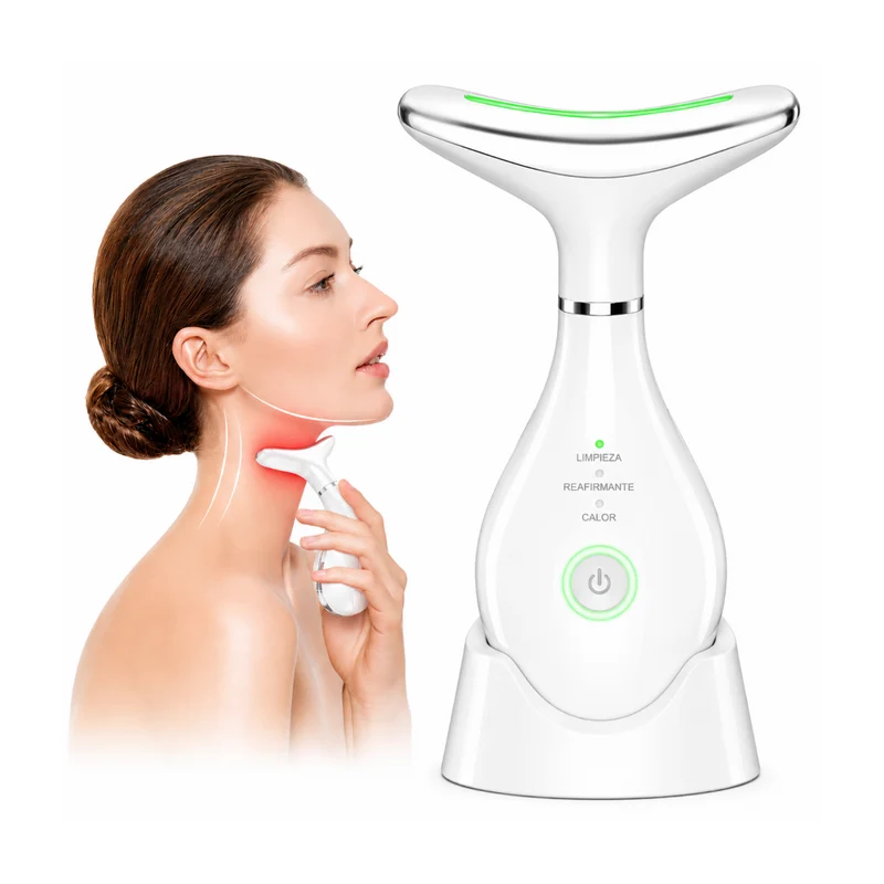 Miomu Masajeador Facial y de Cuello con Luz Roja