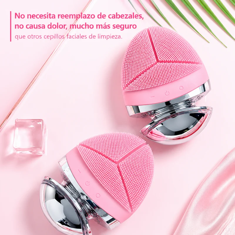 Miomu Mini Cepillo Facial Ultrasónico Vibratorio Impermeable