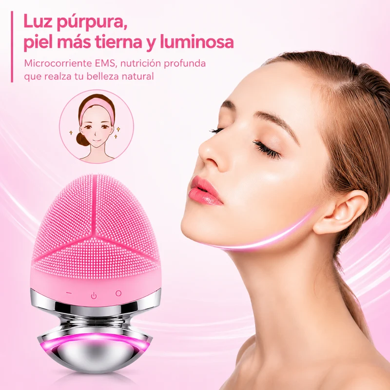 Miomu Mini Cepillo Facial Ultrasónico Vibratorio Impermeable