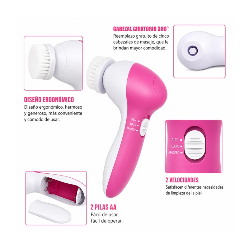 Miomu Cepillo de Limpieza Facial Profunda y Masaje