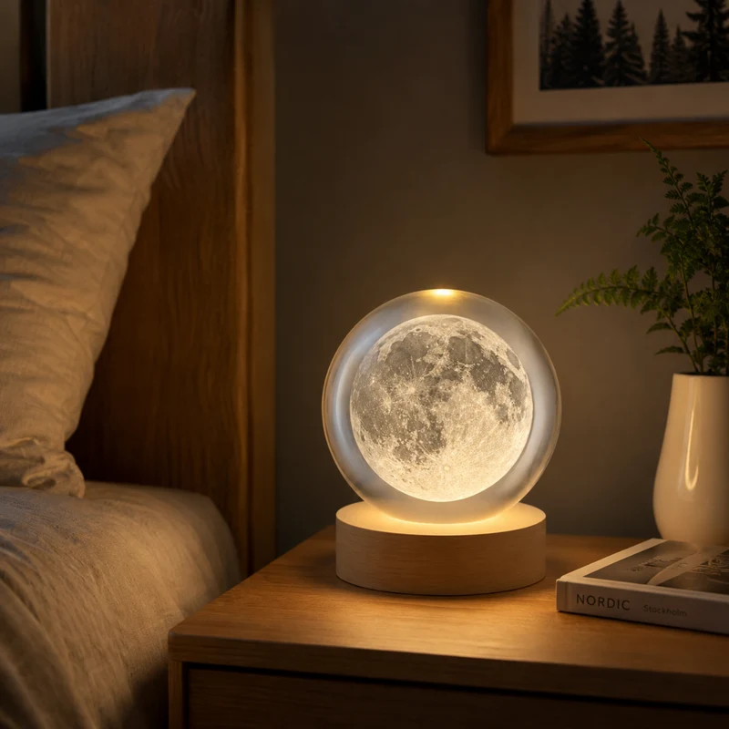 Miomu Lámpara Esférica LED con Diseño de la Luna