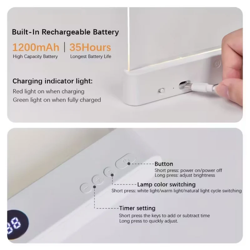 Miomu Lámpara LED de Lectura Recargable