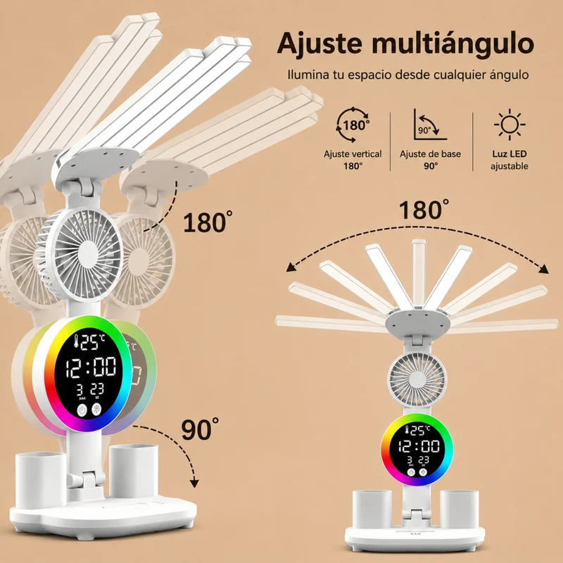 Miomu Lámpara LED de Escritorio con Luz Ajustable y USB