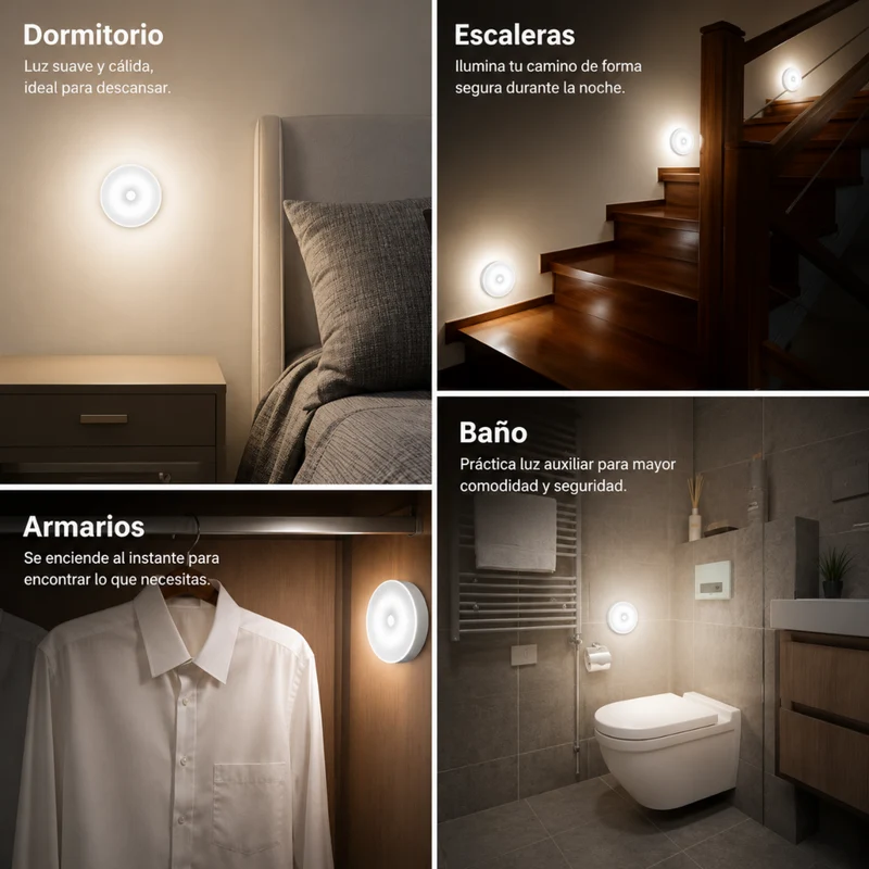 Miomu Luz Nocturna Inteligente con Sensor de Movimiento