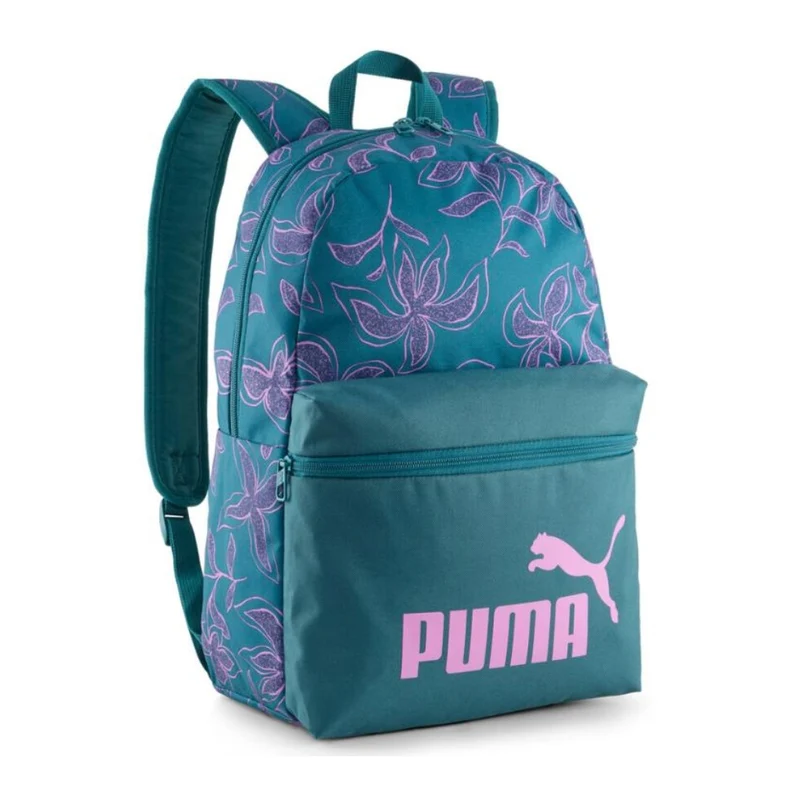Puma Mochila Casual Phase AOP Logotipo Negro, Unisex