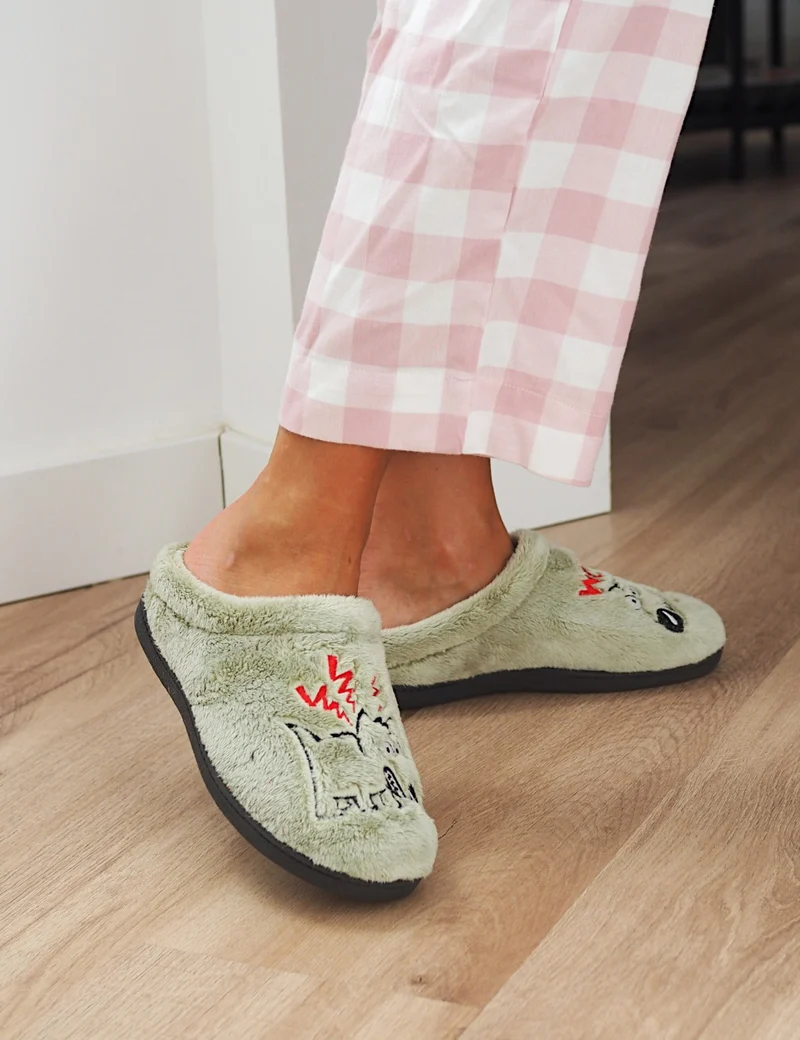 Zapatillas de Casa Roal Perro 12231 Verde