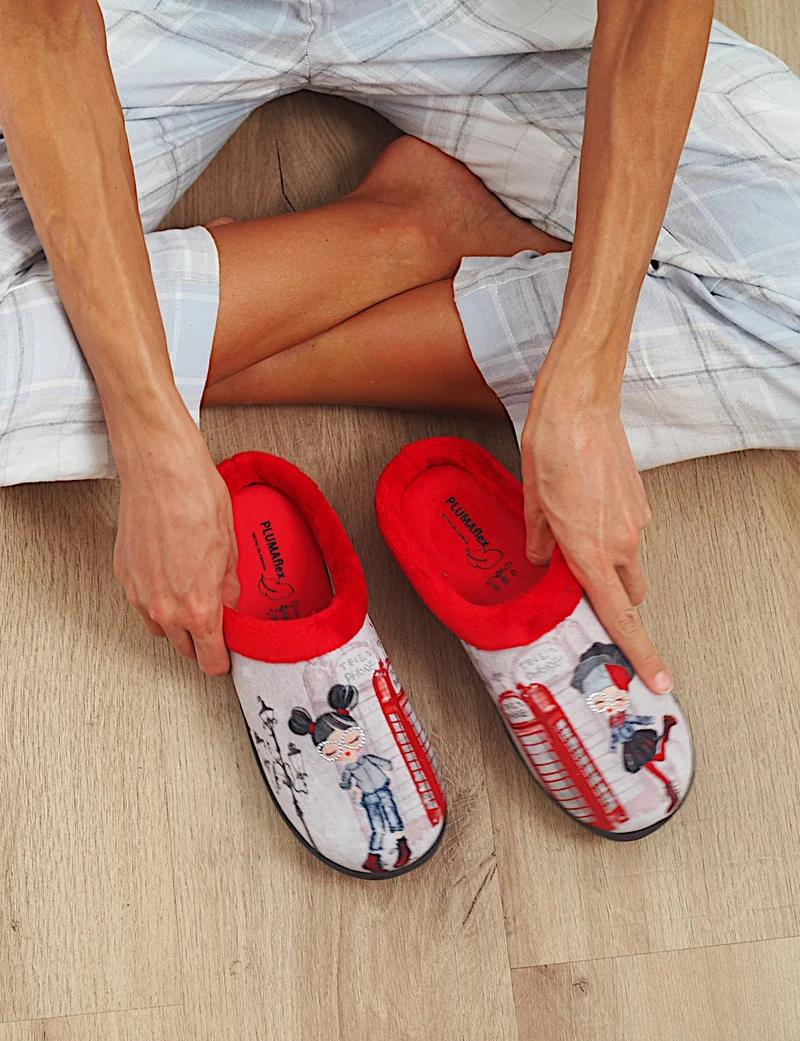Zapatillas de Casa Roal Londres 12213 Rojo