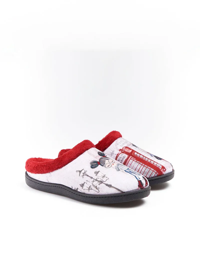 Zapatillas de Casa Roal Londres 12213 Rojo