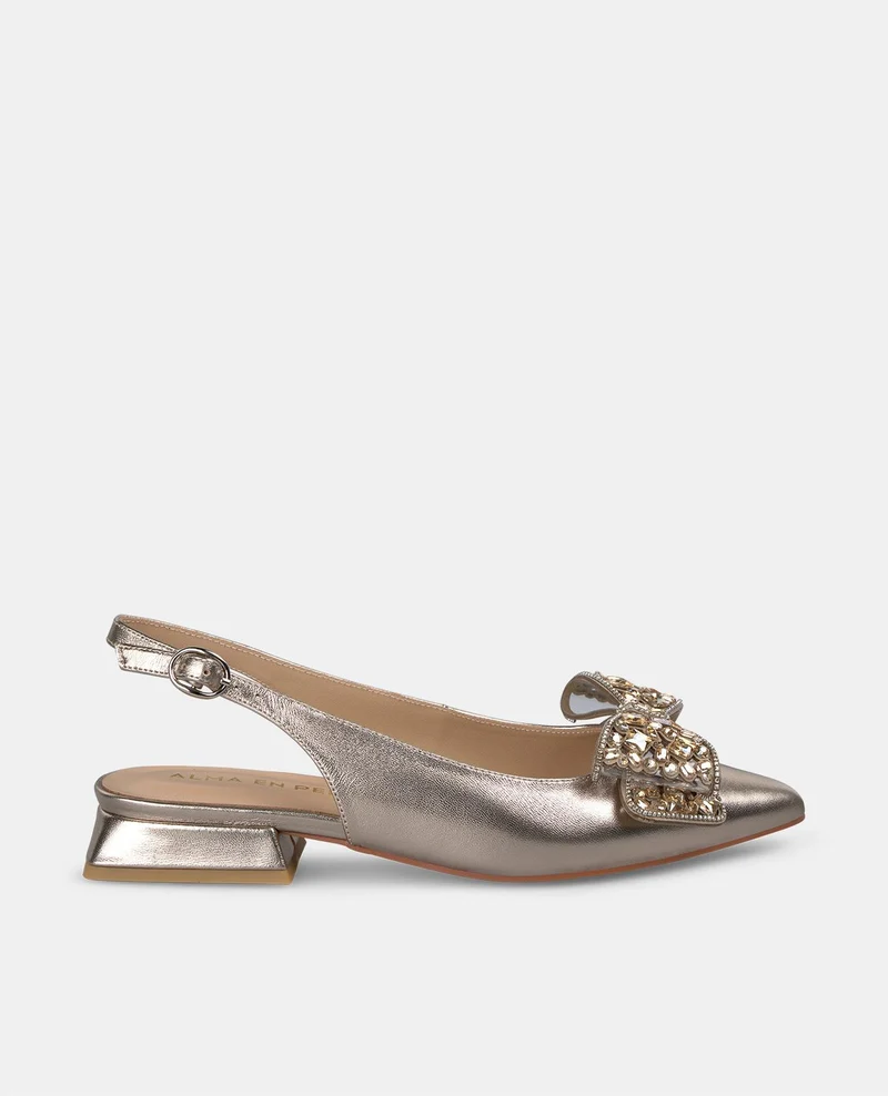 ZAPATO PLANO CON LAZO