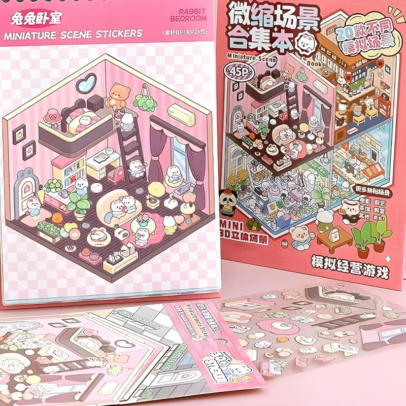 Miomu Libro de Sticker, Mundo Viral 3D