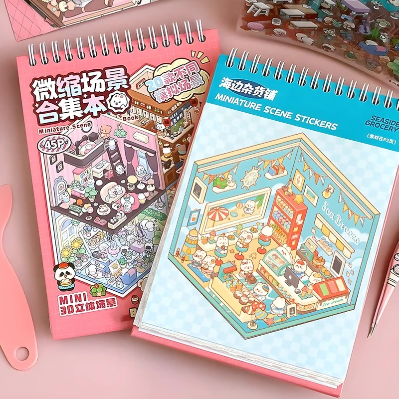 Miomu Libro de Sticker, Mundo Viral 3D