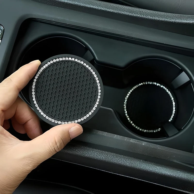 Miomu Posavasos Universal para Carro, Diseño con Chispitas