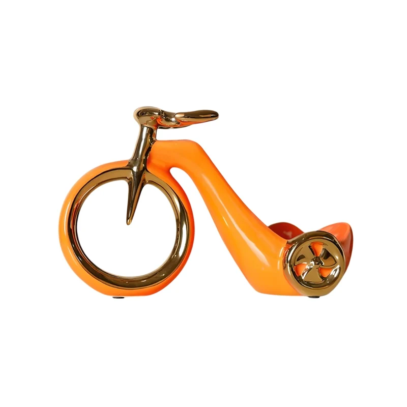 Miomu Soporte de Cerámica Decorativo para Botellas de Vino en Forma de Bicicleta Retro