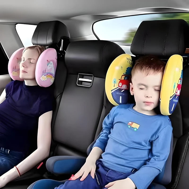 Miomu Almohada Reposacabezas Ajustable para Descanso Cómodo en el Auto