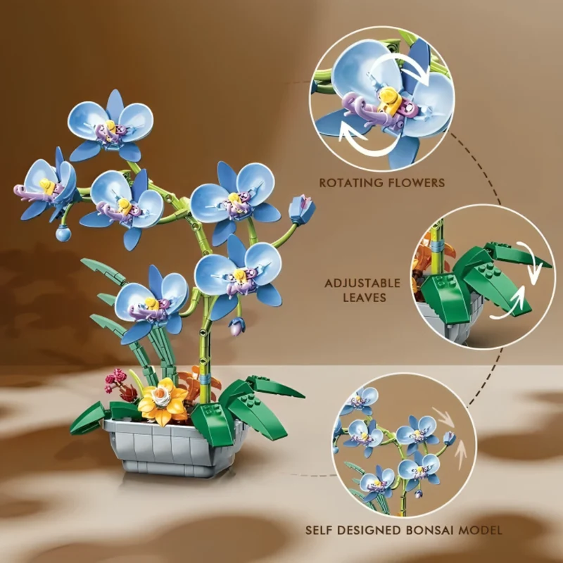 Miomu Bloques Armables, Orquídea Cristal