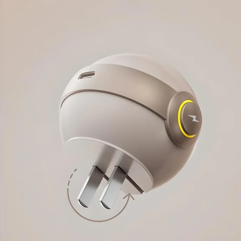 Miomu Mini Lámpara Nocturna y Cargador Tipo C Cabeza Robot
